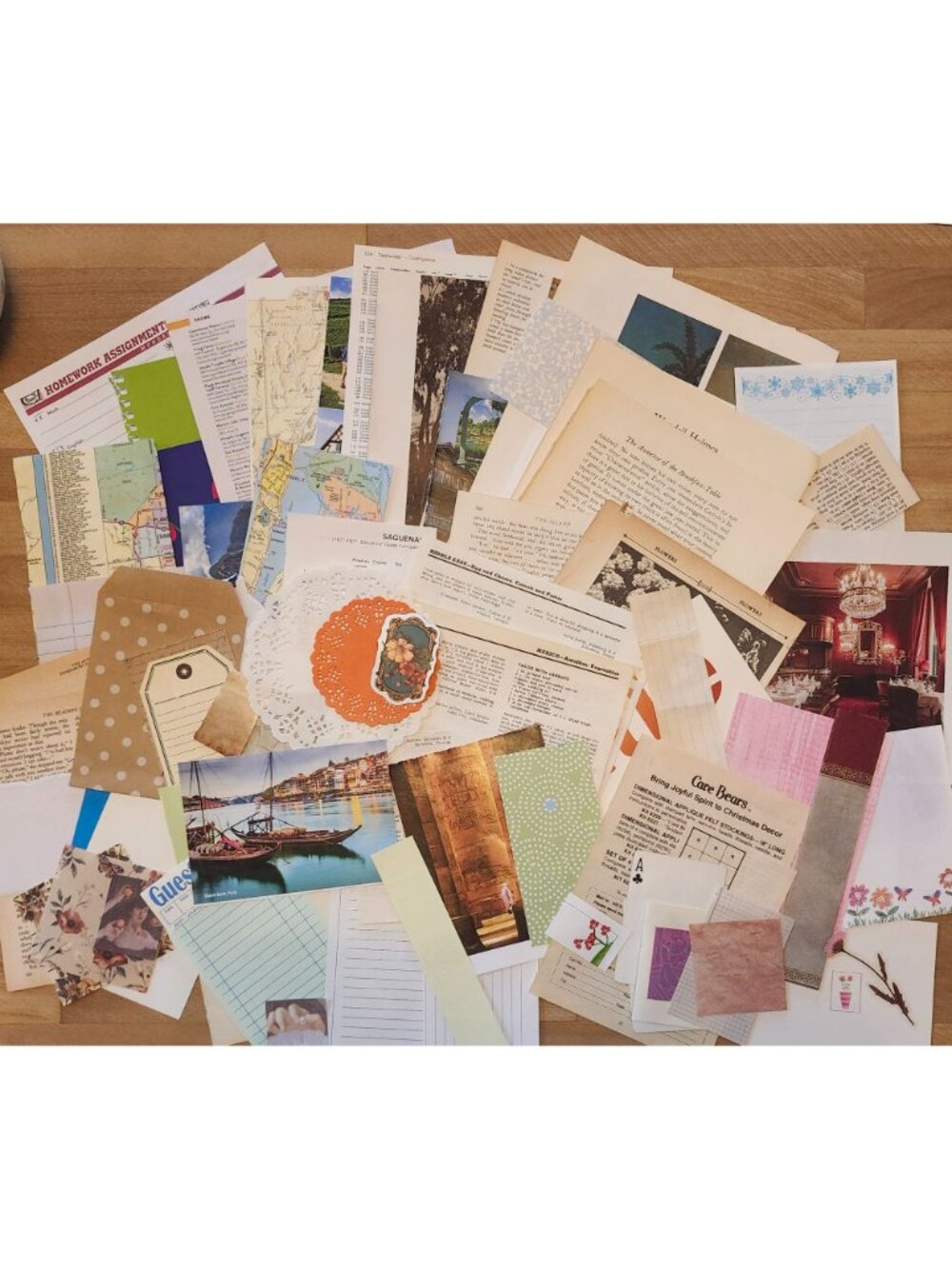 70 + Piece Ephemera Lot Junk Journal Scrapbooking Paper Supplies Mixed Bundle - Picture 2 of 7